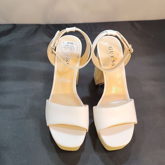 BRAND NEW GUESS PLATFORM BLOCK HEEL OPEN TOE SANDAL - Picture 3 of 12